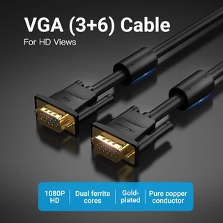 VENTION สายเคเบิล Vga 1080P Hd 15 Pin ตัวผู้ ไป ตัวผู้ สําหรับโปรเจคเตอร์ ทีวี แล็ปท็อป พีซี