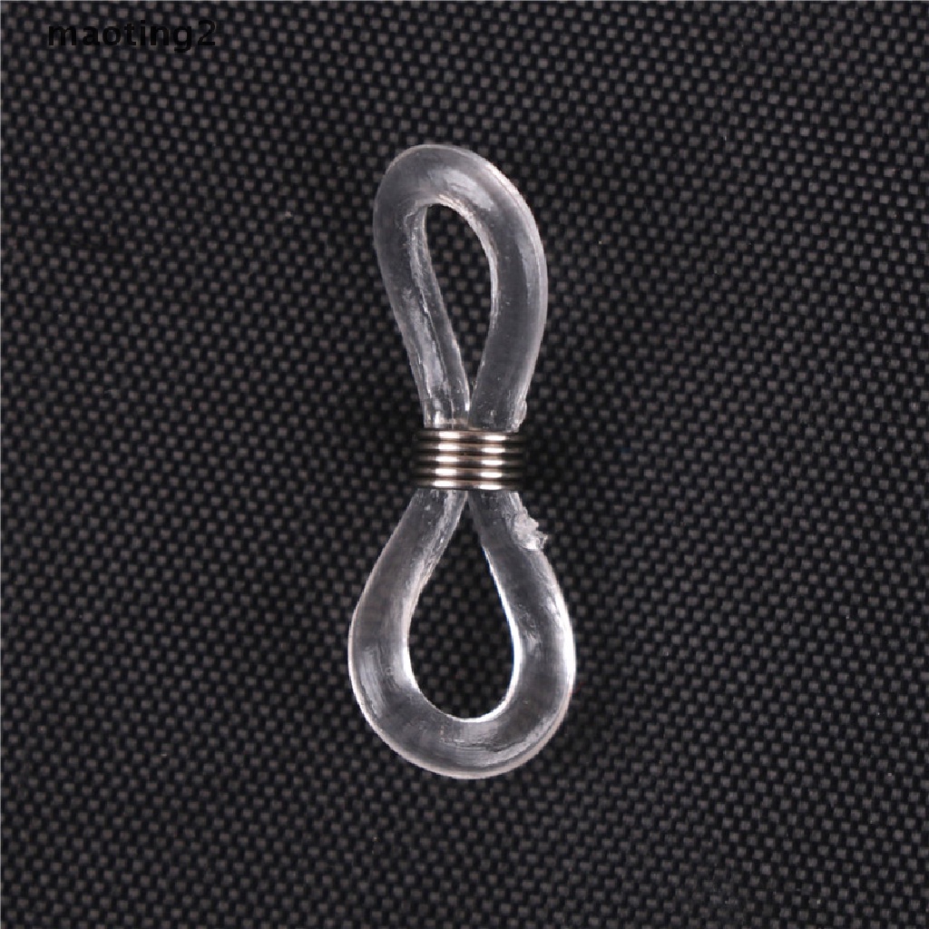 maoting 40pcs Chain Strap Holders Rubber Loop Ends Clear Eye Glasses ...