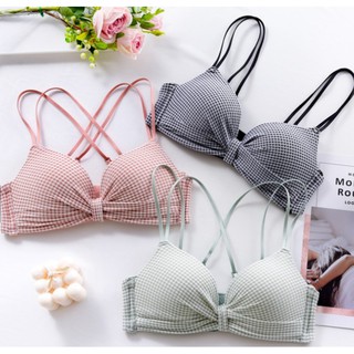 lesa_bra พร้อมส่ง ส่งออกเร็ว1-2วัน🔥เสื้อชั้นใน​ c14 ไร้โครง น่ารัก มีฟองดันทรงในตัว ผ้านุ่มใส่สบาย