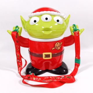 Toy Story ถังป๊อปคอร์น Santa Alien จาก Tokyo Disneyland Green Man ของแท้ญี่ปุ่น Tokyo Disney RESORT