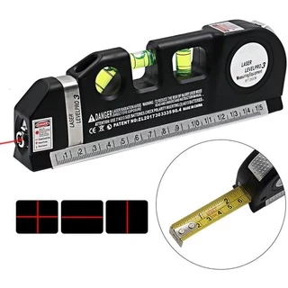 ตลับเมตร Multifunctional Laser เครื่องมือวัดระดับเส้น Straight ระดับไม้บรรทัด