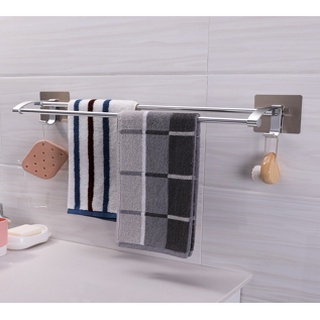 Double towel bar ราวแขวนคู่ แบบติดผนัง ยาว 60cm รุ่น 5215