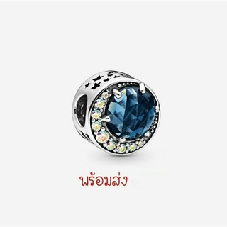 Pandora silver charm เรเดียนน้ำเงิน พระจันทร์