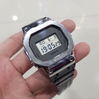 G-shock DW 5600SK กรอบเงิน