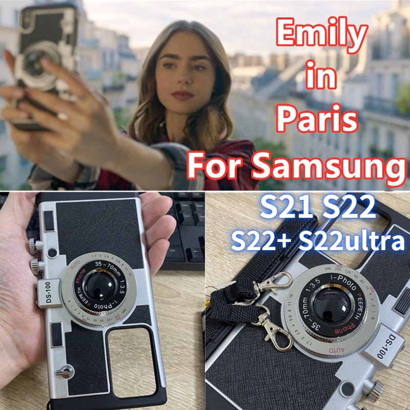 ( Emily In Paris ) เคสโทรศัพท์มือถือลายกล้อง 3 D สําหรับ Samsung Note20 Ultra S21 S22 S23Ultra