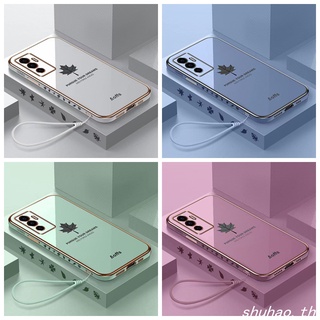 เคส Vivo V23E 5G เคส Vivo V23E เคสโทรศัพท์มือถือลายใบเมเปิ้ลสําหรับ Case