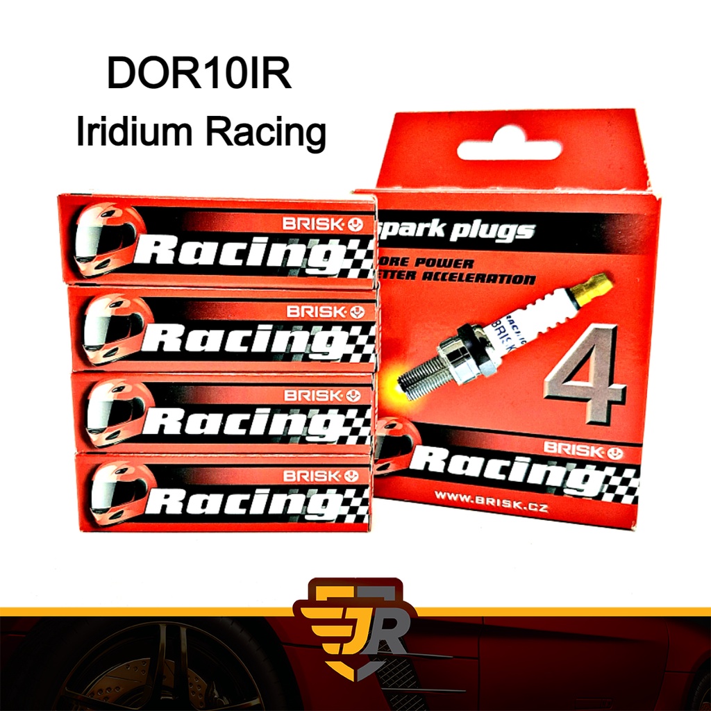 Brisk Iridium Racing Spark Plug Audi S3 S4 S5 RS A6 A7 A8 Q7 R8 Porsche 911S Carrera Cayenne อะไหล่จ