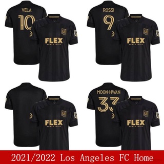 เสื้อกีฬาแขนสั้น ลายทีมชาติฟุตบอล Los Angeles FC FTB 2021-2022 ชุดเหย้า สําหรับผู้ชาย และผู้หญิง