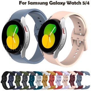 สายนาฬิกาข้อมือซิลิโคน 20 มม. สําหรับ Samsung Galaxy Watch 5 4 44 มม. 40 มม. Classic 46 มม. 42 มม. Galaxy Watch 5 Pro