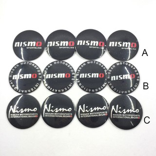 NISMO Hub สติกเกอร์ดุมล้อ 56 มม. จำนวน 4 ชิ้น