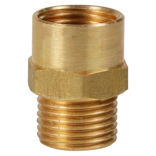 ท่อประปา ข้อต่อ ท่อน้ำ ท่อPVC ข้อต่อตรงทองเหลือง MF CITY 1/2นิ้ว STRAIGHT BRASS SOCKET MF CITY 1/2"