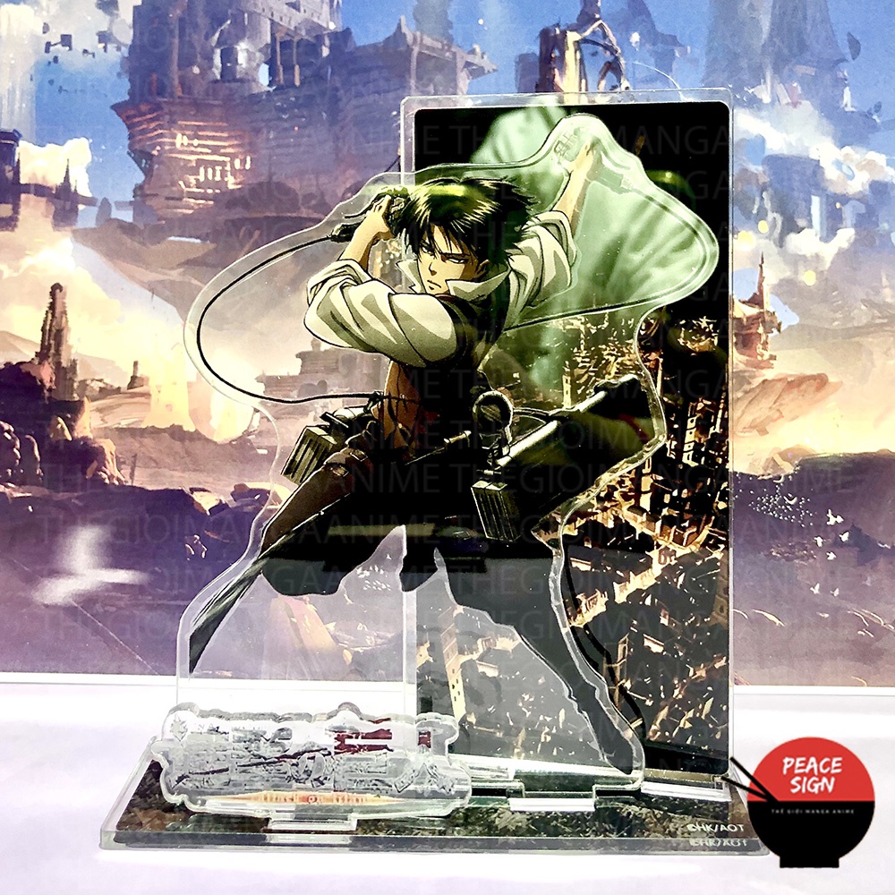 (ฟรีการ์ด) Standee ATTACK ON TITAN โมเดล Great War Titan ตกแต่งด้วยรูปปั้นไมกาอนิเมะจิบิหลายรุ่น
