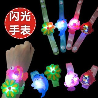 【nono】สายรัดข้อมือ ไฟกระพริบไฟ LED ลายการ์ตูนน่ารัก สำหรับเด็ก