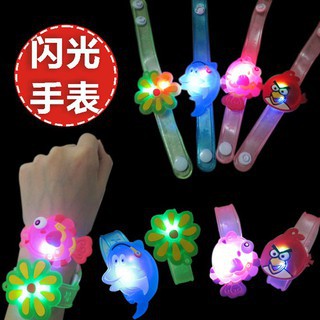 【nono】สายรัดข้อมือ ไฟกระพริบไฟ LED ลายการ์ตูนน่ารัก สำหรับเด็ก