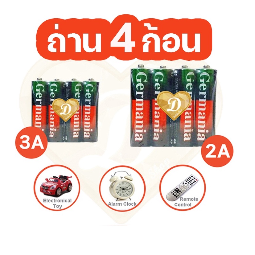 ถ่าน ได้4ก้อน ถ่านAA ถ่านAAA ???? ของใหม่ มีปลายทาง???? ราคายกแพ็ค1แพ็ค4ก้อน AA 2A AAA