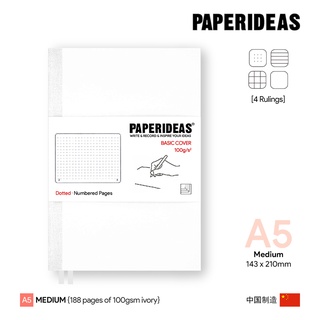 Paperideas A5 Basic Cover Notebook - สมุดโน๊ตเปเปอร์ไอเดียเบสิค A5