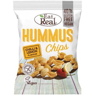 ⚡️Eat Real Hummus Chips Chilli &amp; Lemon 135g🍿