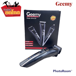 แบตตาเลี่ยนGeemy ไร้สายNo.F-573 3in1 เเบตตาเลี่ยนตัดผมไฟฟ้า เปลี่ยนหัวได้ 3 แบบ ตัดผม/ ตัวขนจมูก/โกนหนวด