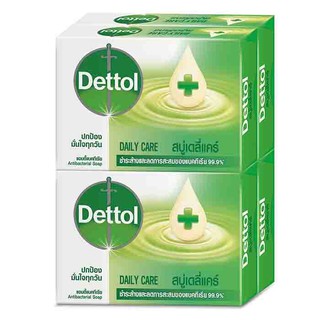 Dettol เดทตอล สบู่ สูตรเดลี่แคร์ 65 ก. แพ็ค 4