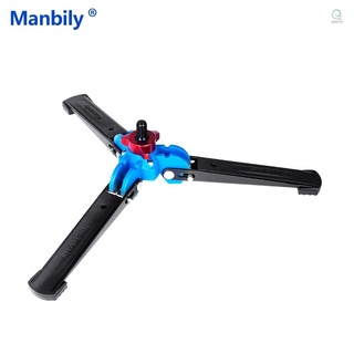 Manbily M-1 ขาตั้งกล้องสามขา แบบพกพา ขนาดเล็ก สําหรับหัวบอล Monopod พร้อมสกรู 3/8 นิ้ว