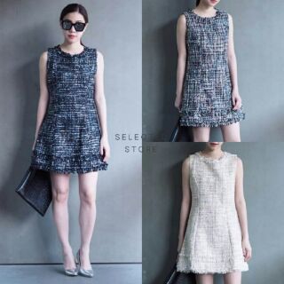 Sleeveless Tweed Dress