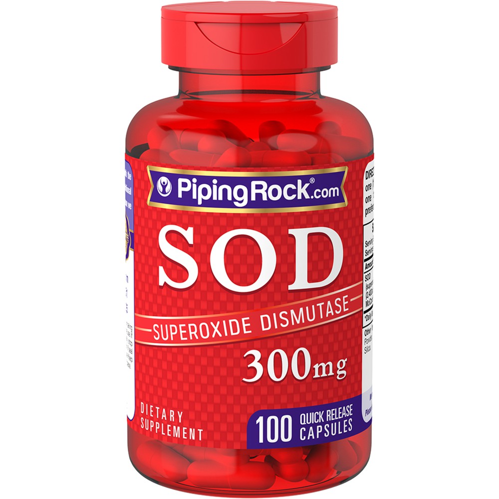 SOD Superoxide Dismutase 300 mg. 100 capsules Shopee Thailand