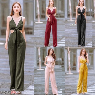 CL7035🔹️ #Jumpsuit จั้มสูทขายาว ดีไซด์เซ็กซี่ เปิดหลังแซ่บขั้นสุด