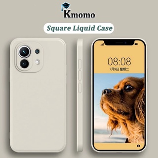 เคสมือถือ แบบซิลิโคน สีพื้น สําหรับ Xiaomi Mi 11 Lite 5G Ne 11T Poco X3 Nfc M3 10 10T Lite 9 Pro สแควร์ Square Liquid Case การป้องกันกล้อง