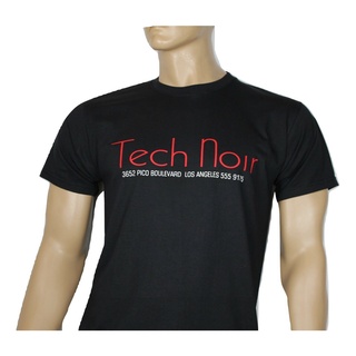 รายละเอียดเกี่ยวกับเสื้อยืดฟิล์มบุรุษที่ได้รับแรงบันดาลใจจาก Terminator - Tech Noir QLY