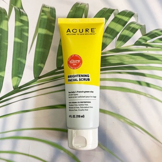 (Acure®) Brightening Facial Scrub 118 ml สครับขัดผิวหน้า ดีท็อกซ์ ขจัดสิ่งสกปรก