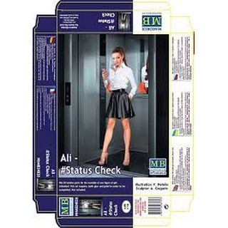 ฟิกเกอร์โมเดล Master Box Model 1/24 MB24028 "Dangerous Curves Series, Ali – #Status Check"