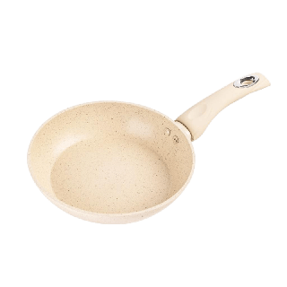 พร้อมส่ง กระทะเคลือบหินอ่อน ก้นแบน ขนาด 24cm และ28cm สำหรับเตาทุกประเภท NON STICK Marble Stone Frying Pan