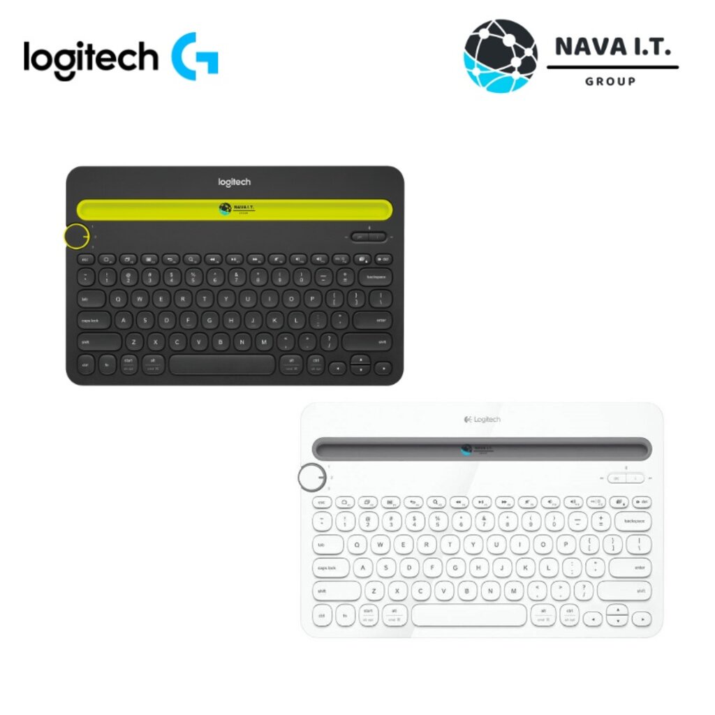 ⊙Logitech Bluetooth Multi-Device Keyboard K480 TH - White - 8wvp2fouka ...