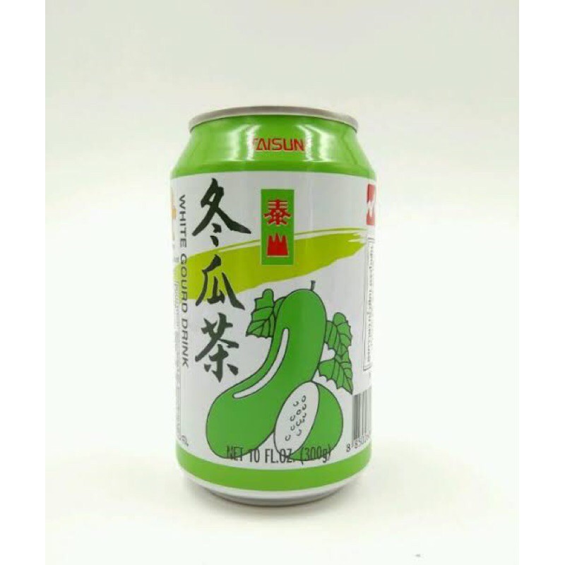 D33 น้ำฟัก น้ำฟักเขียว พร้อมดื่ม (泰山冬瓜茶 )ขนาด 300ml  #พร้อมส่ง 1กระป๋อง น้ำฟักเขียว หรือ ชาฟักเขียว มีรสชาติหอมหวาน