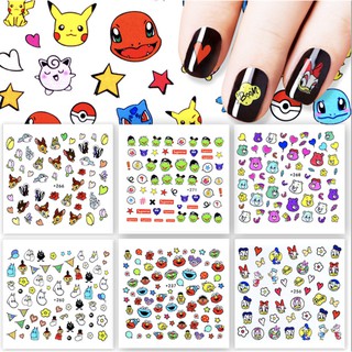 Nails Tatto แทททู การ์ตูน สติ๊กเกอร์เล็บ แบบลอกน้ำ แทททูติดเล็บลอกน้ำ