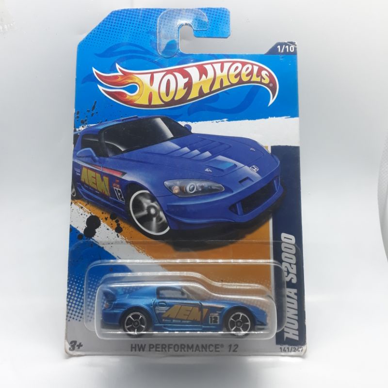รถเหล็ก Hotwheels HONDA S2000 HW PERFORMANCE 12 สีน้ำเงิน (ib21)