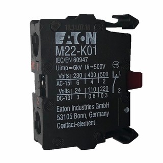 คอนแทค บล๊อค EATON M22-K01 1NC อีตั้น Contact Aux. (216378)