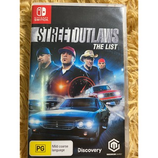 (มือ2) Nintendo Switch : Street Outlaw the List แผ่นเกม มือสอง สภาพดี