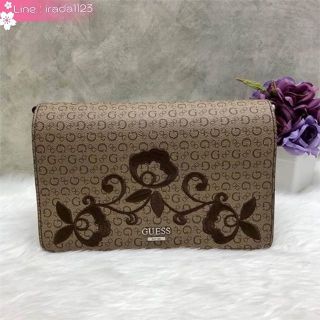 GUESS Embroidery Shoulder Bag ของแท้ ราคาถูก