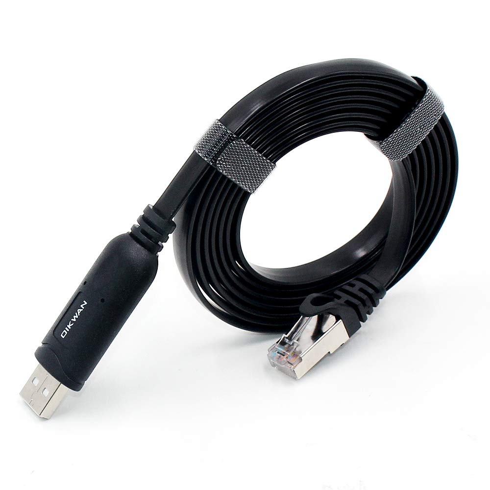 สายของแท้ OIKEWAN คอนโซล USB ไปยังการเขียนโปรแกรม RJ45, อุปกรณ์เครือข่ายสวิตช์การกําหนดค่า Router Ci