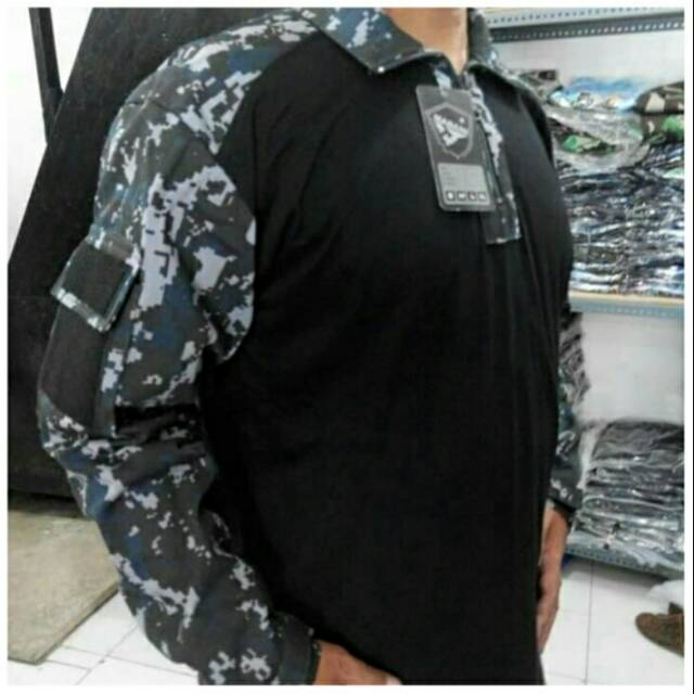 เสื้อยืดลาย Tactical Navy Seal Army/เสื้อยืดลายทางสีกรมท่า