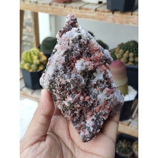 🌟 ผลึกฮีมาทอยด์ และคาลโคไพไรต์ ( Hematoid Quartz with Chalcopyrite )