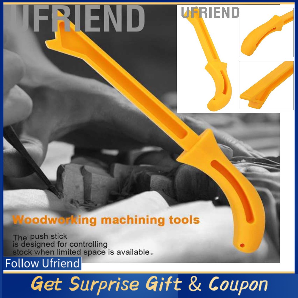 Ufriend Plastic Push Stick สําหรับช่างไม้ตารางเลื่อยทํางานใบมีด Router Woodworking Tool