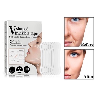 แผ่นสติกเกอร์เก็บทรงหน้าเรียว V-shaped invisible tape