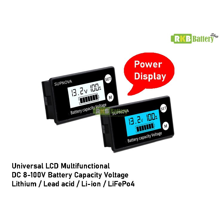 [พร้อมส่ง] DC8-100V Universal Battery Capacity voltmeter lithium ion iron phosphate lead acid lifepo4 battery