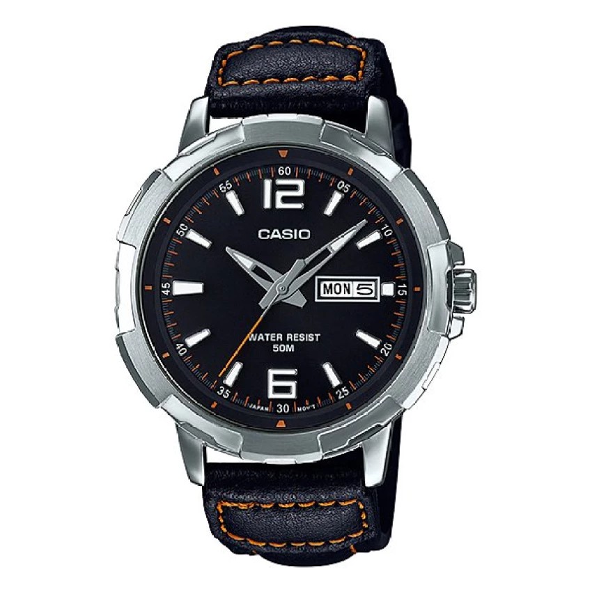 Casio Standard นาฬิกาข้อมือ ผู้ชาย สายหนัง รุ่น MTP-E119L-1A