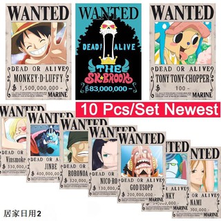 โปสเตอร์ ลายอนิเมะ วันพีช One piece Luffy สำหรับตกแต่งห้องนอน/ผนังบ้าน（ขายล่วงหน้า）