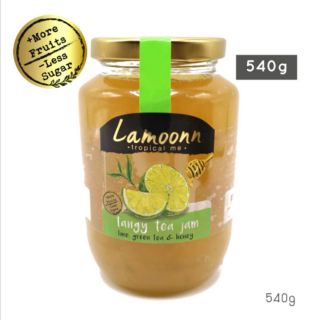 Lamoonn Jam แยมมะนาว ชาเขียว น้ำผึ้ง // Tangy Tea Jam // **Low Sugar** ขวดใหญ่ 540g// แยมละมุน