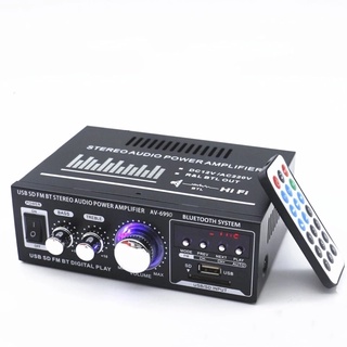 110V To 220V 600W Mini Amplificador บลูทูธสเตอริโอเครื่องขยายเสียง FM SD HIFI 2CH AMP Audio เครื่องเล่นเพลงสำหรับรถบ้าน