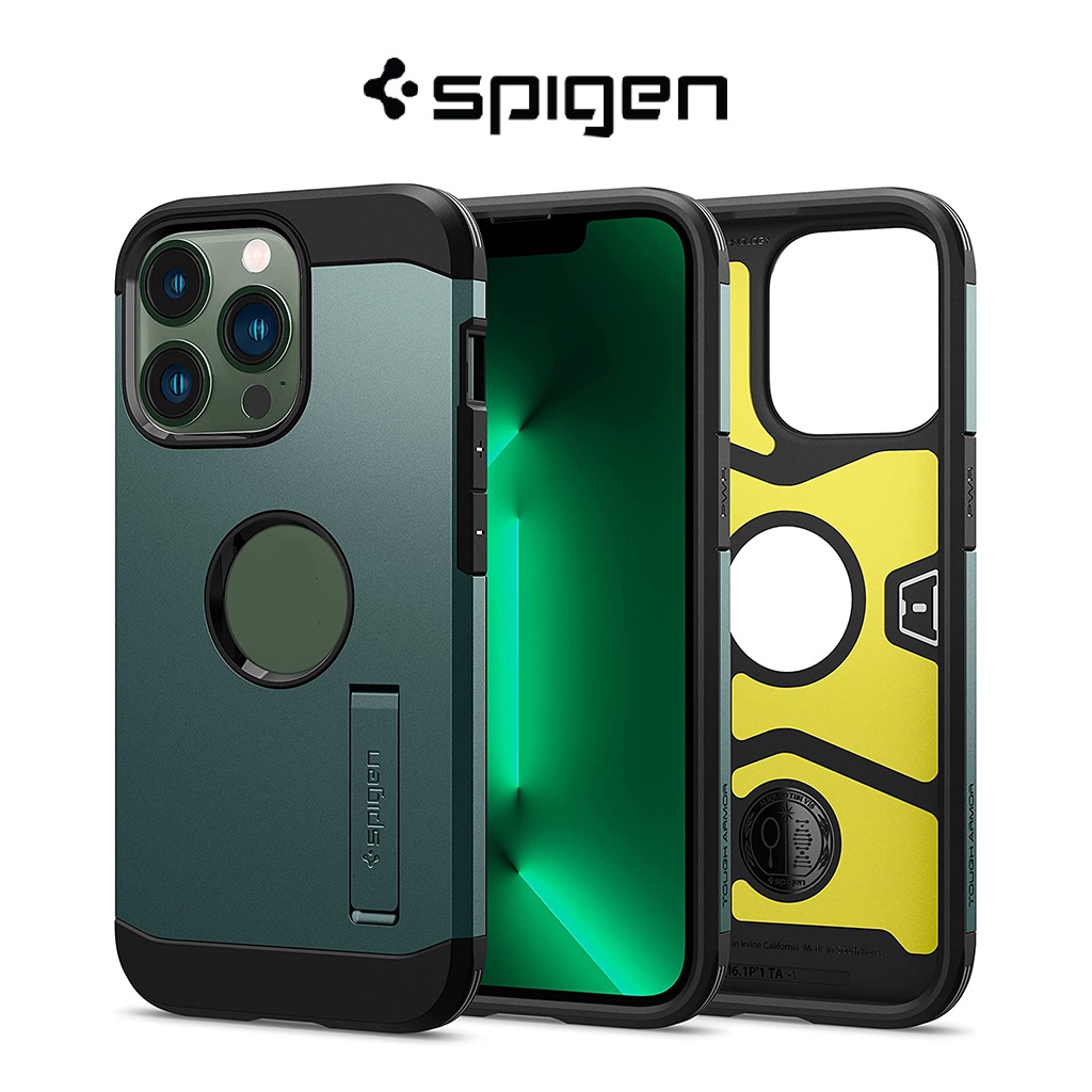 SPIGEN เคสโทรศัพท์มือถือ แบบสองชั้น สําหรับ iPhone 13 Pro
